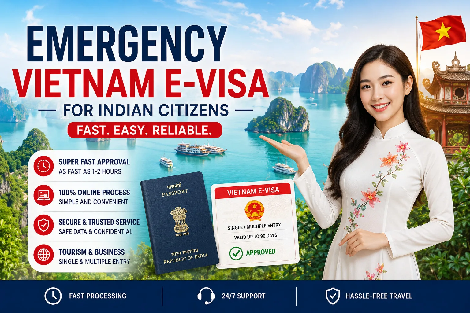 Emergency Vietnam E-visa For Indian