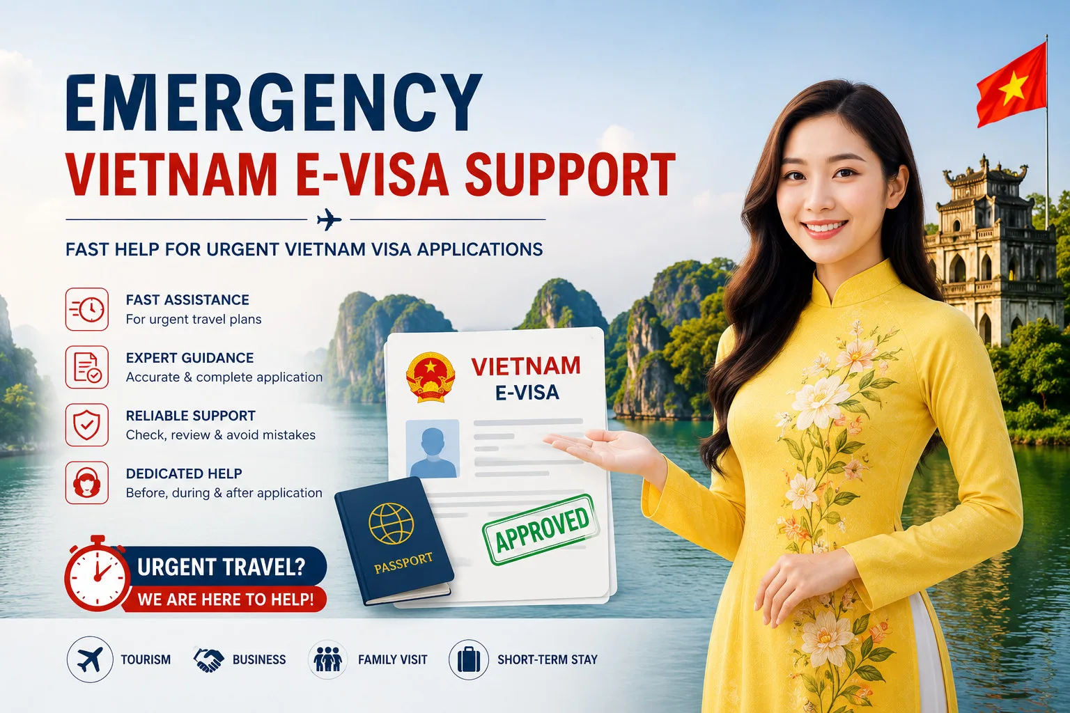 Emergency Vietnam E-visa Support