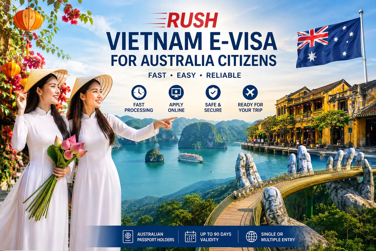 Rush Vietnam E-visa For Austrailia