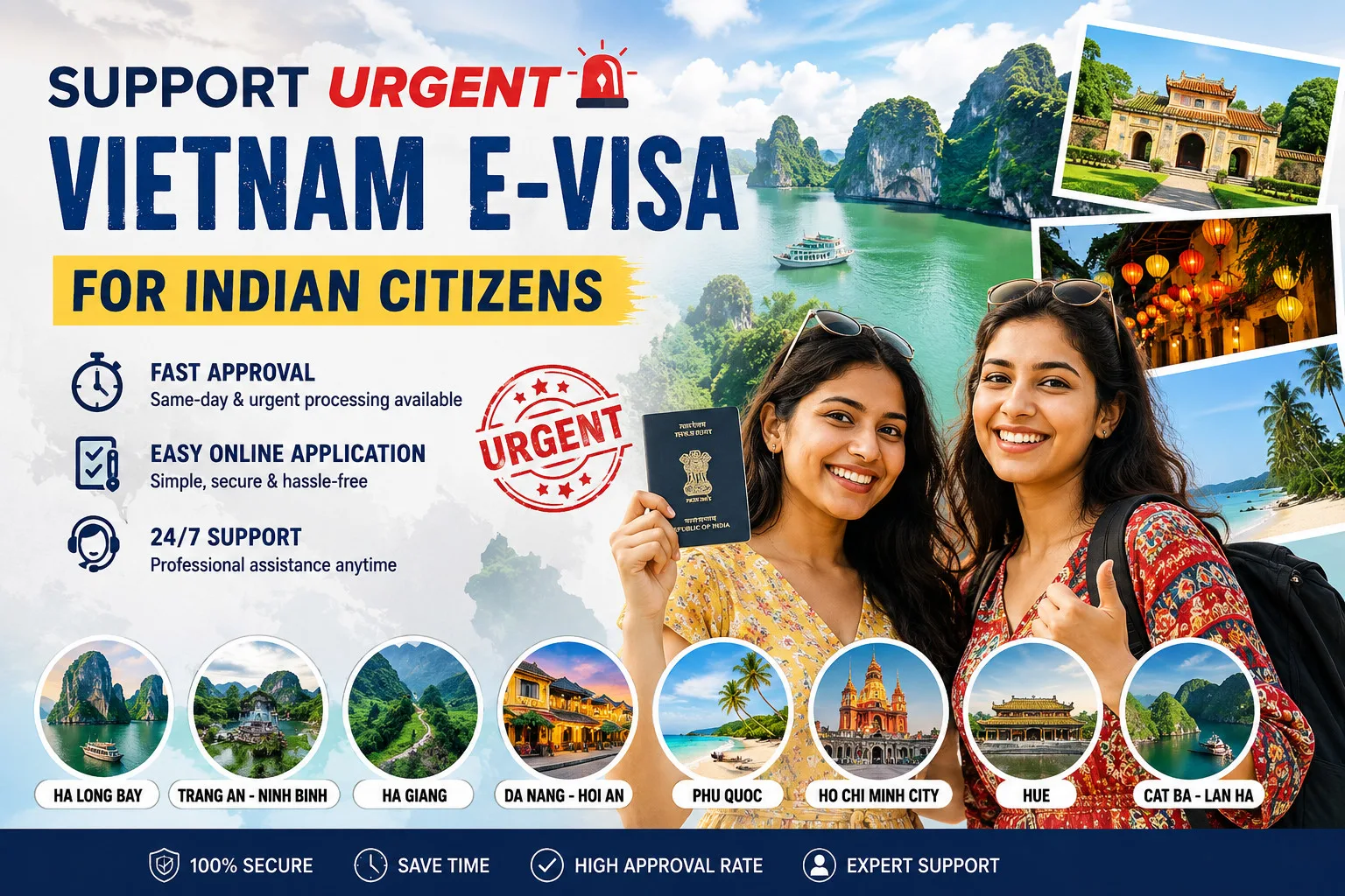 Support Urgent Vietnam E-visa