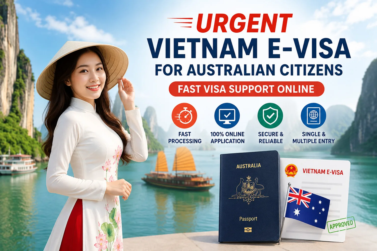 Urgent Vietnam E-visa For Australian