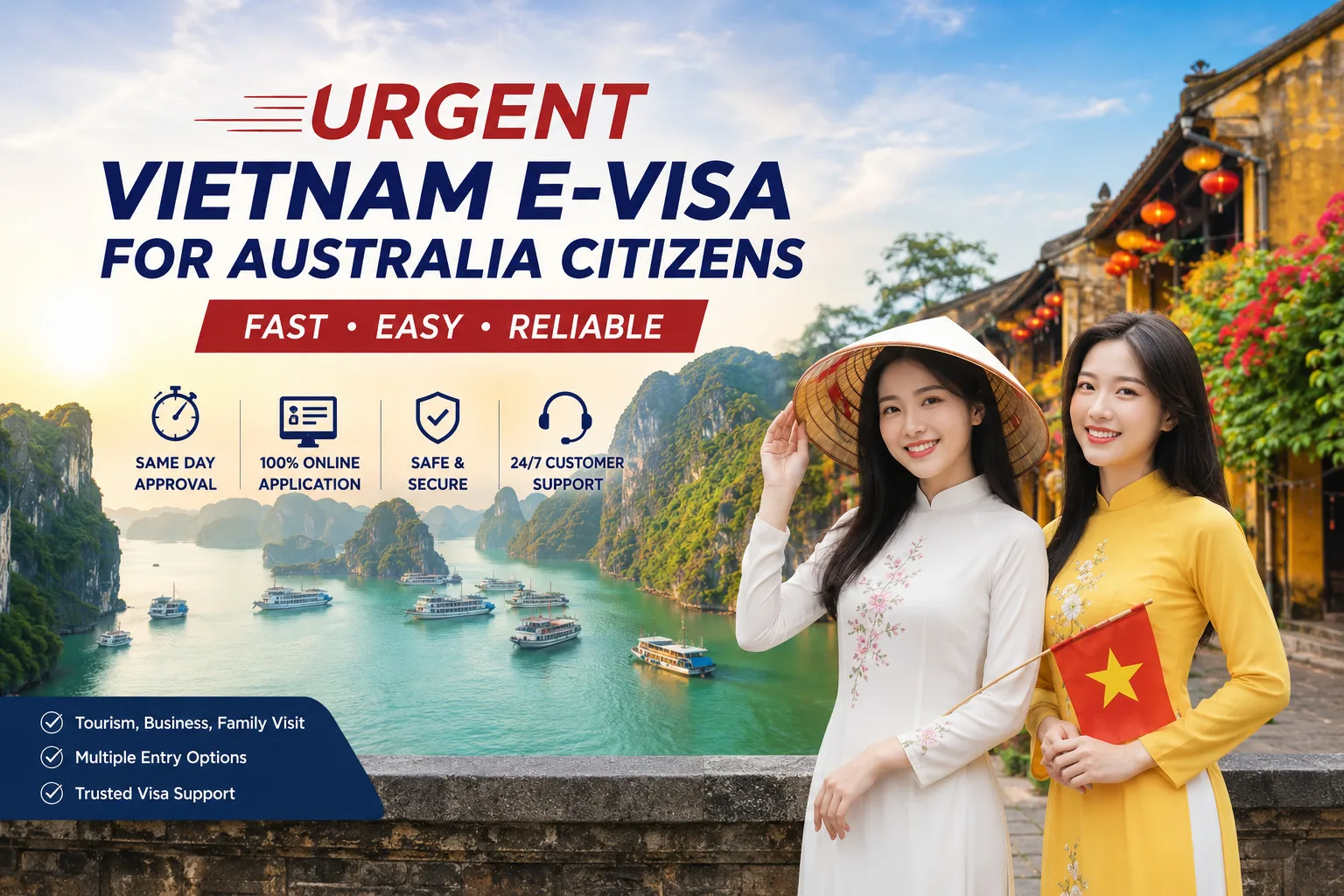 Urgent Vietnam E-visa For Australia