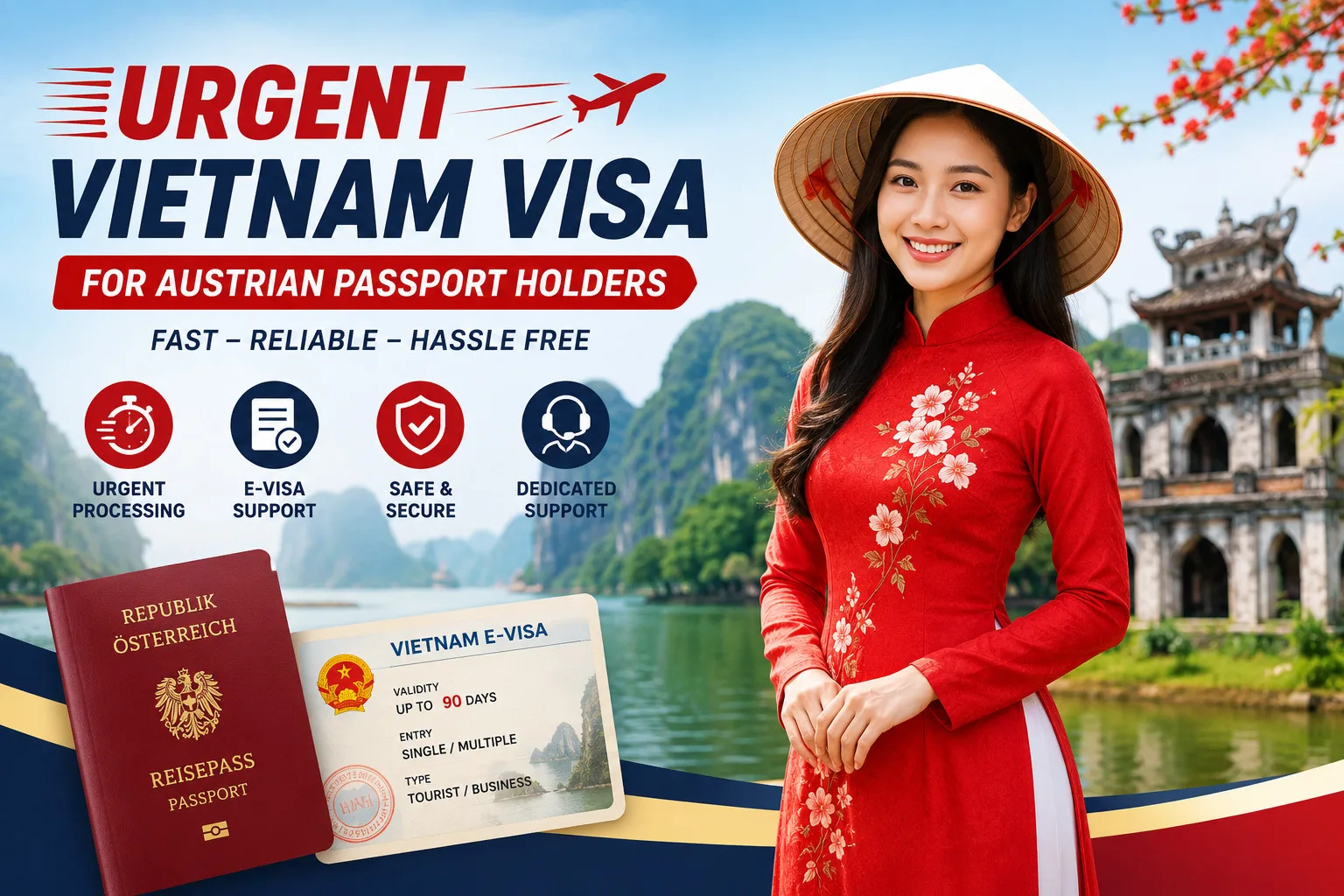 Urgent Vietnam Visa For Austrian