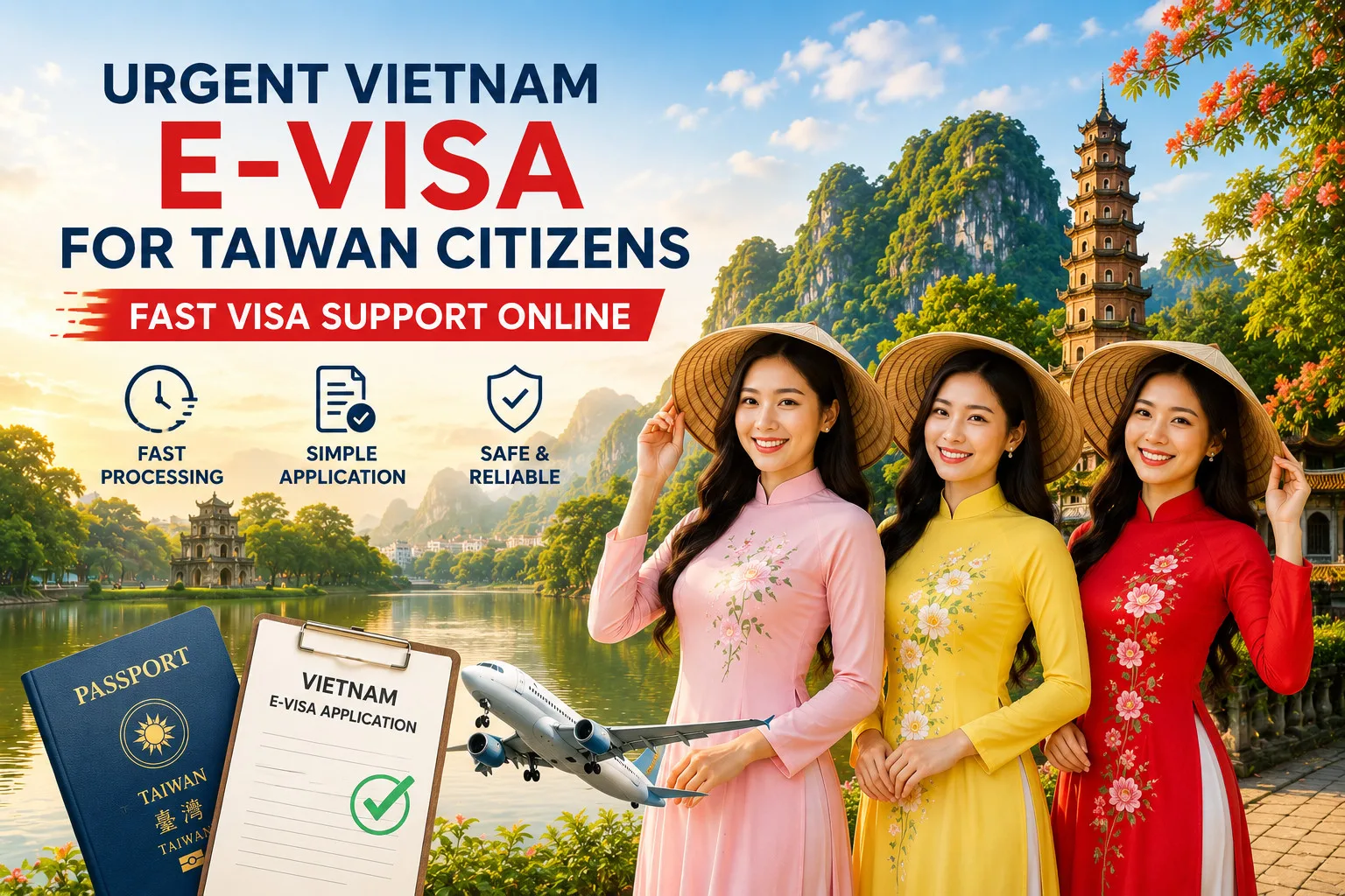 Urgent Vietnam E-visa For Taiwan Citizens